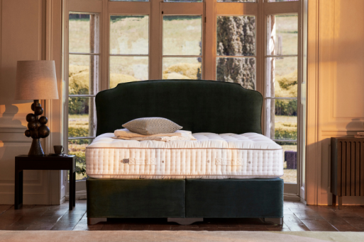 Vispring Divan Bed in dark green